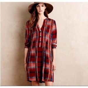 NWT Anthropologie by Tylho Sao Paulo‎ Tunic Dress Shirt Dress Size Small